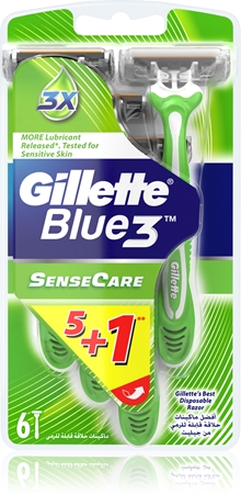 Gillette Blue 3 Sense Care Wegwerp Scheermessen