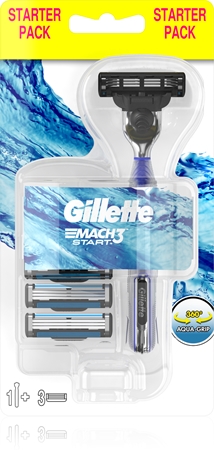 Gillette Mach3 Start maquinilla de afeitar + láminas de recambio 3 uds