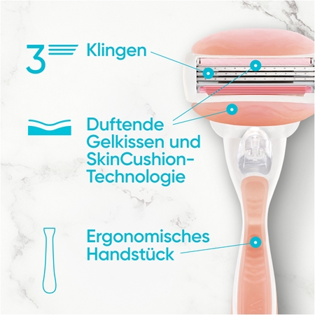 Gillette Venus ComfortGlide Spa Breeze Damenrasierer + Ersatzklingen