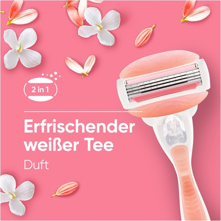 Gillette Venus ComfortGlide Spa Breeze Damenrasierer + Ersatzklingen