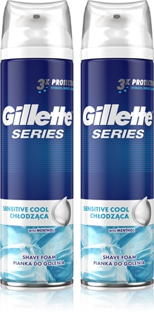 Gillette Series Sensitive Cool spumă pentru bărbierit pentru barbati