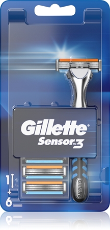 Gillette Sensor 3 самобръсначка + резервни остриета 6 бр.