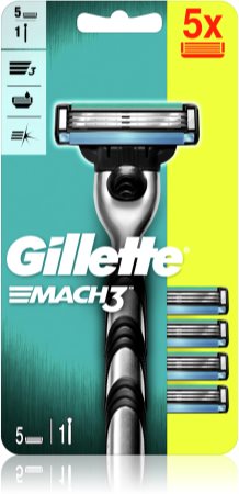 Gillette Mach3 Rakapparat + Ersättningshuvuden