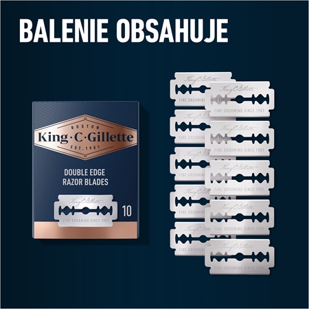 Gillette King C. Double Edge náhradné žiletky