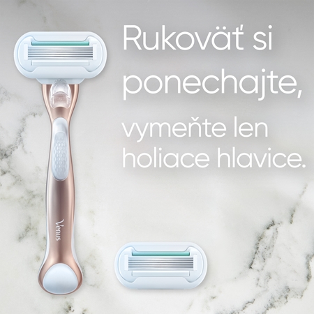 Gillette Venus Deluxe Smooth Sensitive holiaci strojček + náhradné hlavice