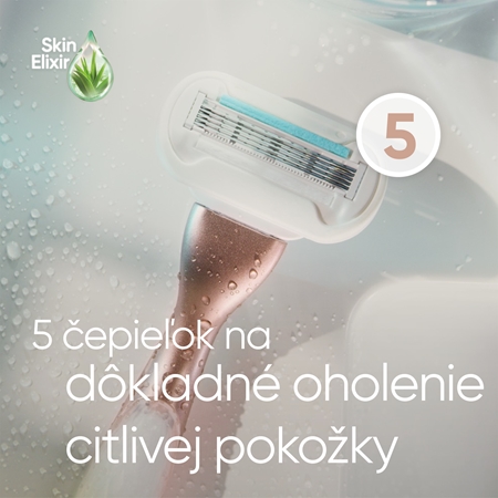 Gillette Venus Deluxe Smooth Sensitive holiaci strojček + náhradné hlavice