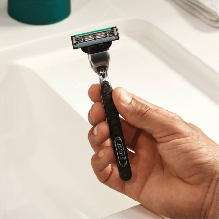 Gillette Mach3 aparelho de barbear + recarga de cabeça do massajador