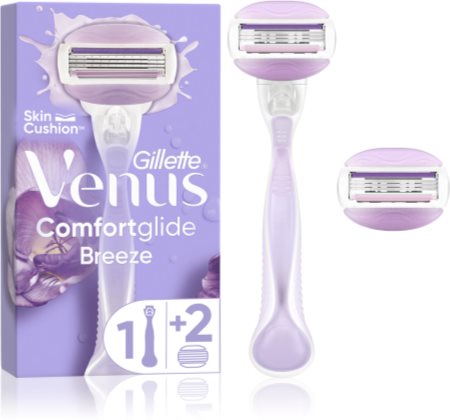 Gillette Venus ComfortGlide Breeze Barberkniv + erstatningshoveder
