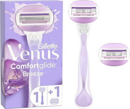 Gillette Venus ComfortGlide Breeze máquina de depilação + lâminas de reposição