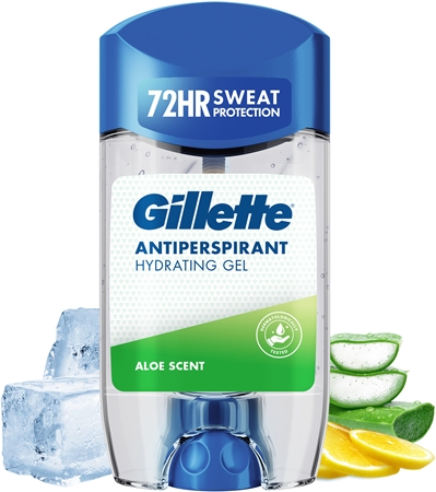 Gillette Antiperspirant Hydrating Gel Aloe Scent Antiperspirant Gel with moisturising effect