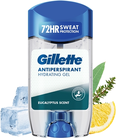 Gillette Antiperspirant Hydrating Gel Eucalyptus Scent Antiperspirant Gel with moisturising effect