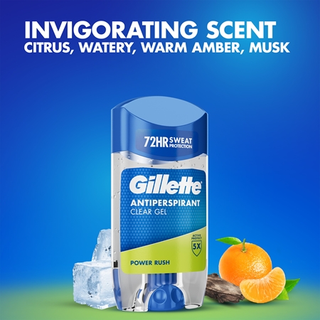 Gillette Power Rush Antiperspirant Gel for men