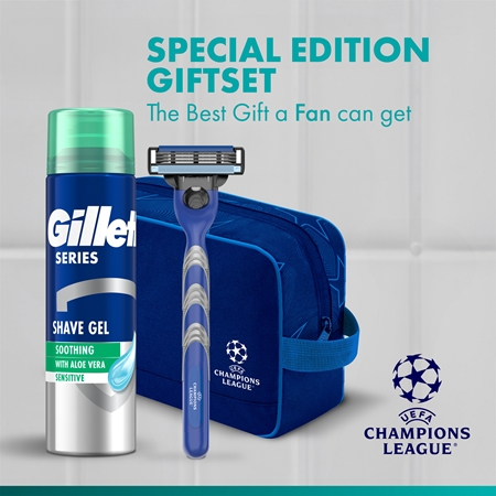 Gillette Champions League Special Edition Gift Set for men