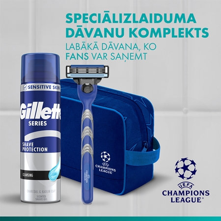 Gillette Champions League Special Edition Dāvanu komplekts vīriešiem