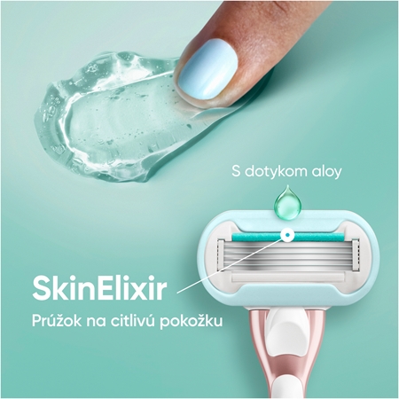 Gillette Venus PRO Smooth Sensitive náhradné žiletky + ochranný kryt