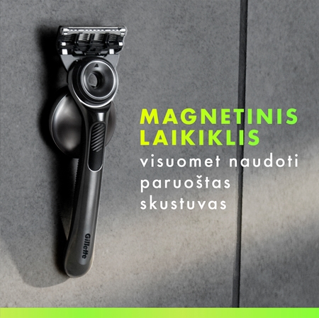 Gillette Labs skutimosi mašinėlė su dušo laikikliu