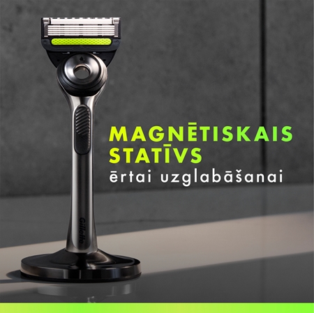 Gillette Labs skuveklis ar statīvu + rezerves asmeņi