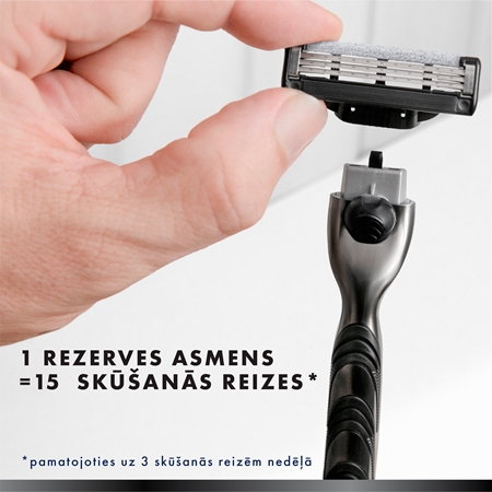 Gillette Mach3 Charcoal Dāvanu komplekts vīriešiem