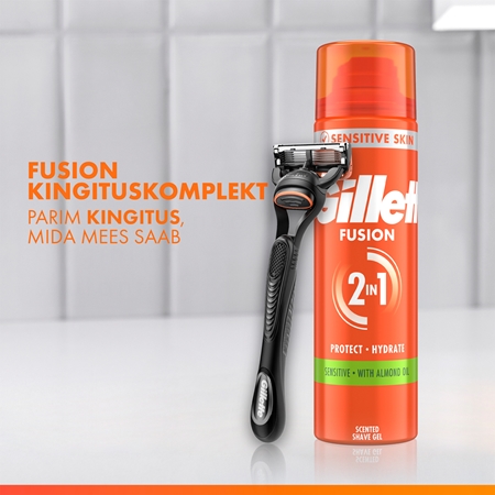 Gillette Fusion5 Gift Set Kinkekomplekt raseerimiseks