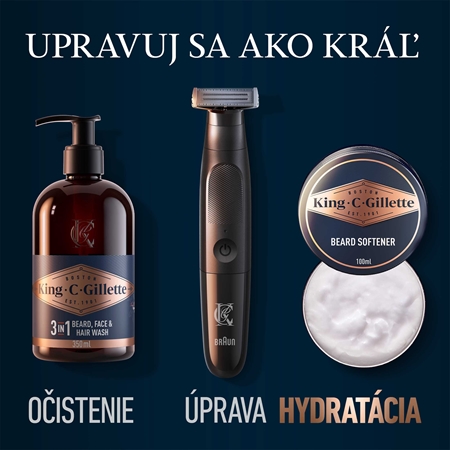 Gillette King C. Soft Beard Balm balzam na fúzy