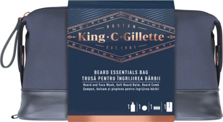 King C. Gillette Beard & Face Wash Set lote de regalo para hombre