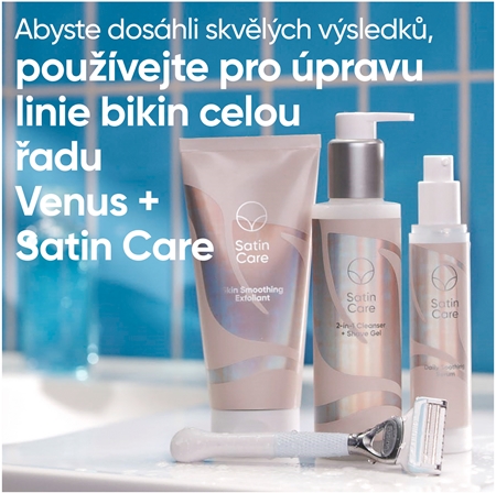 Gillette Venus Pubic Hair&Skin jemný peeling pro úpravu linie bikin