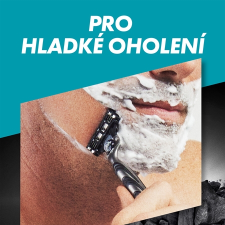 Gillette Mach3 Charcoal náhradní břity