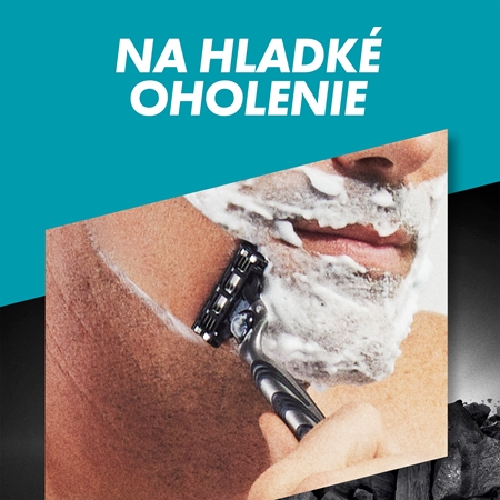Gillette Mach3 Charcoal holiaci strojček + náhradné hlavice
