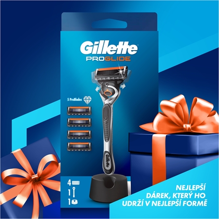 Gillette ProGlide holicí strojek se stojánkem + náhradní břity