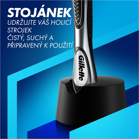 Gillette ProGlide holicí strojek se stojánkem + náhradní břity