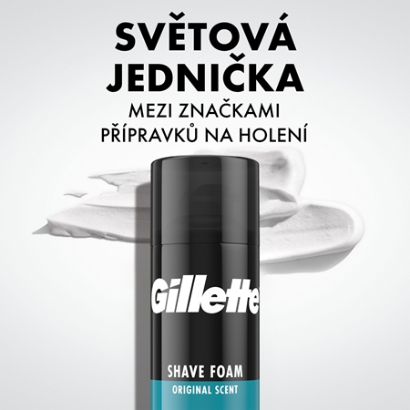 Gillette Classic Sensitive pěna na holení pro muže