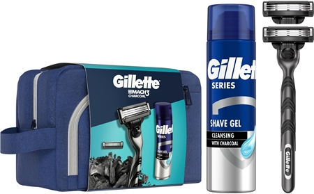 Gillette Mach3 Charcoal подаръчен комплект за мъже