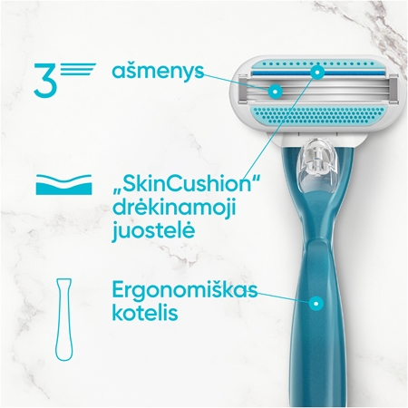 Gillette Venus Smooth pakaitiniai peiliukai