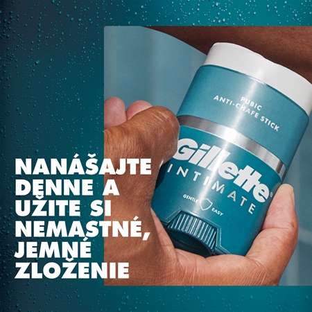 Gillette Intimate Anti-Chafe Stick intímny balzam v tyčinke proti svrbeniu a treniu v oblasti slabín