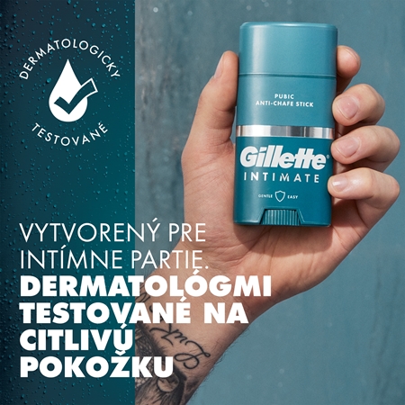 Gillette Intimate Anti-Chafe Stick intímny balzam v tyčinke proti svrbeniu a treniu v oblasti slabín