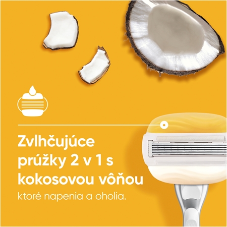 Gillette Venus ComfortGlide Coconut náhradné žiletky