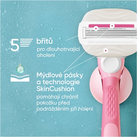 Gillette Venus ComfortGlide Sugarberry náhradní břity