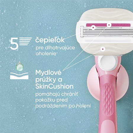 Gillette Venus Comfortglide Sugarberry Miami dámsky holiaci strojček s držiakom do sprchy