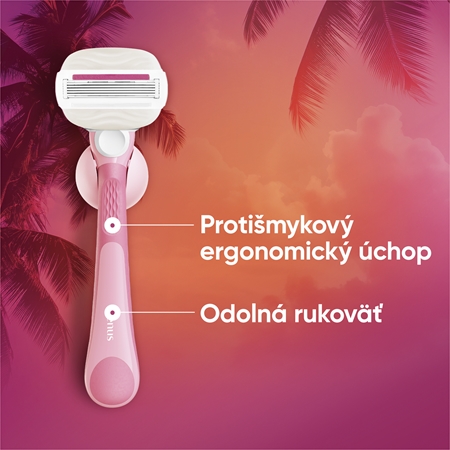 Gillette Venus Comfortglide Sugarberry Miami dámsky holiaci strojček s držiakom do sprchy
