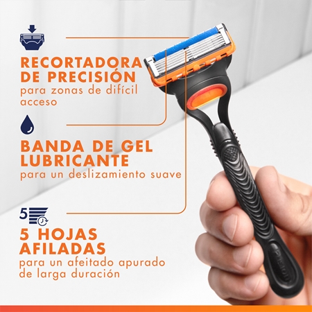 Gillette Fusion5 maquinilla de afeitar + láminas de recambio