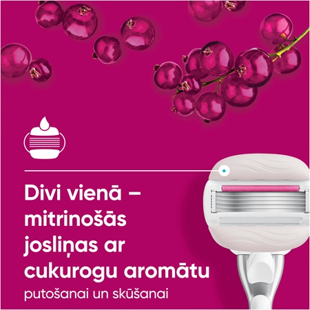 Gillette Venus PRO ComfortGlide Sugarberry Maināmie asmeņi + aizsargvāciņš