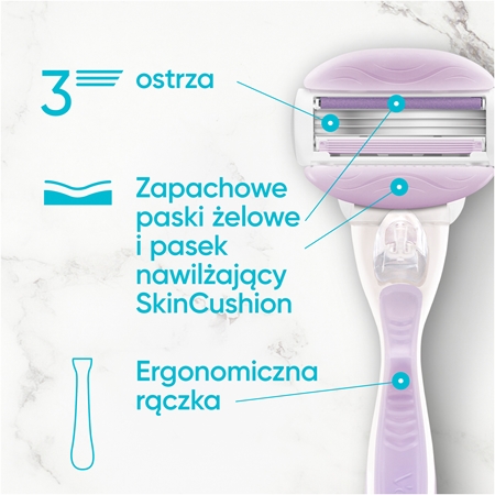 Gillette Venus ComfortGlide Breeze zapasowe ostrza + osłona ochronna