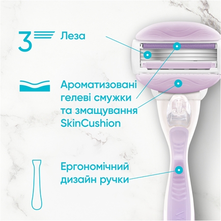 Gillette Venus ComfortGlide Breeze Змінні картриджі + захисна кришка