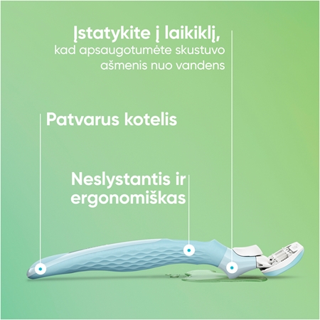 Gillette Venus Extra Smooth moteriškas skustuvas su dušo laikikliu