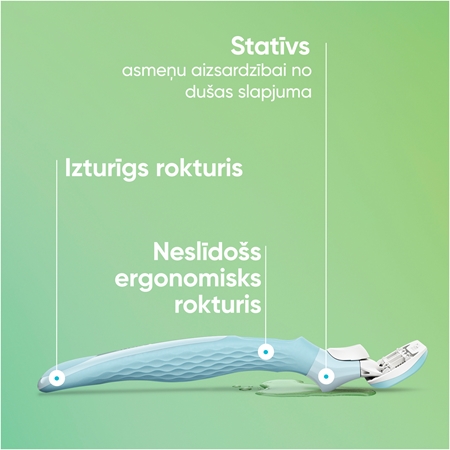 Gillette Venus Extra Smooth Sieviešu skuveklis ar turētāju dušai