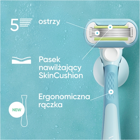Gillette Venus Extra Smooth golarka damska z uchwytem do prysznica