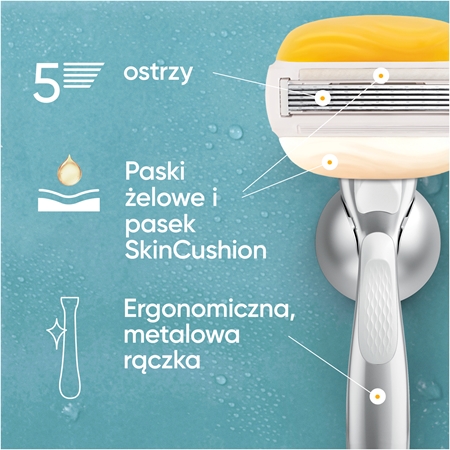 Gillette Venus PRO ComfortGlide Coconut golarka damska z uchwytem do prysznica
