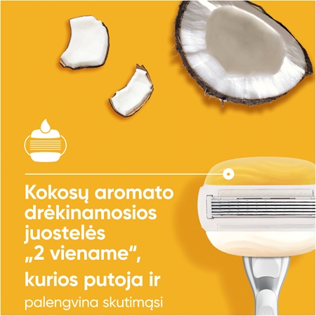 Gillette Venus PRO ComfortGlide Coconut moteriškas skustuvas su dušo laikikliu