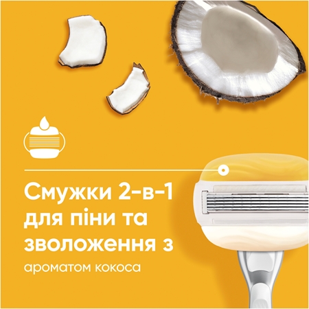 Gillette Venus PRO ComfortGlide Coconut жіночий пристрій для гоління з тримачем для душу