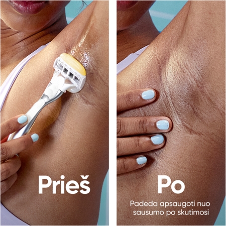 Gillette Venus PRO ComfortGlide Coconut moteriškas skustuvas su dušo laikikliu